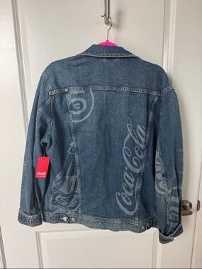 Lucky Brand Blue Denim Coca-Cola Logo Jean Jacket